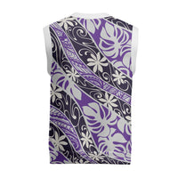 Vareau Tahiti Tiare Monstera Christmas Knitted V-Neck Vest Polynesian Pattern Curve Style - Polynesian Pride