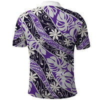 Vareau Tahiti Tiare Monstera Polo Shirt Polynesian Pattern Curve Style LT01 - Polynesian Pride