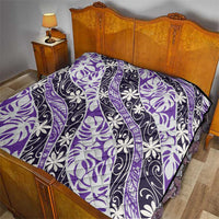Vareau Tahiti Tiare Monstera Quilt Polynesian Pattern Curve Style - Polynesian Pride
