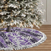 Vareau Tahiti Tiare Monstera Tree Skirt Polynesian Pattern Curve Style - Polynesian Pride