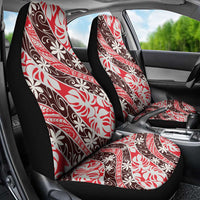 Uteute Tahiti Tiare Monstera Car Seat Cover Polynesian Pattern Curve Style - Polynesian Pride
