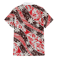 Uteute Tahiti Tiare Monstera Family Matching Long Sleeve Bodycon Dress and Hawaiian Shirt Polynesian Pattern Curve Style - Polynesian Pride