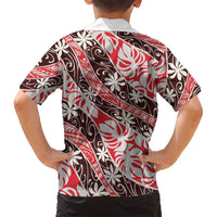 Uteute Tahiti Tiare Monstera Family Matching Summer Maxi Dress and Hawaiian Shirt Polynesian Pattern Curve Style - Polynesian Pride