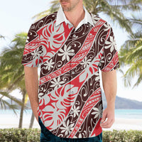 Uteute Tahiti Tiare Monstera Hawaiian Shirt Polynesian Pattern Curve Style LT01 - Polynesian Pride