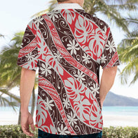 Uteute Tahiti Tiare Monstera Hawaiian Shirt Polynesian Pattern Curve Style LT01 - Polynesian Pride
