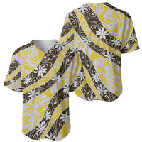 Rearea Tahiti Tiare Monstera Baseball Jersey Polynesian Pattern Curve Style LT01 - Polynesian Pride
