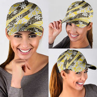 Rearea Tahiti Tiare Monstera Classic Cap Polynesian Pattern Curve Style LT01 - Polynesian Pride