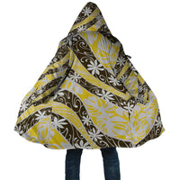 Rearea Tahiti Tiare Monstera Cloak Polynesian Pattern Curve Style - Polynesian Pride