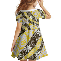 Rearea Tahiti Tiare Monstera Family Matching Long Sleeve Bodycon Dress and Hawaiian Shirt Polynesian Pattern Curve Style - Polynesian Pride