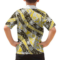 Rearea Tahiti Tiare Monstera Family Matching Summer Maxi Dress and Hawaiian Shirt Polynesian Pattern Curve Style - Polynesian Pride