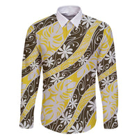 Rearea Tahiti Tiare Monstera Family Matching Tank Maxi Dress and Hawaiian Shirt Polynesian Pattern Curve Style - Polynesian Pride