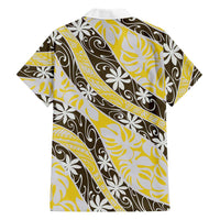 Rearea Tahiti Tiare Monstera Hawaiian Shirt Polynesian Pattern Curve Style LT01 - Polynesian Pride