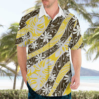 Rearea Tahiti Tiare Monstera Hawaiian Shirt Polynesian Pattern Curve Style LT01 - Polynesian Pride
