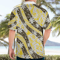 Rearea Tahiti Tiare Monstera Hawaiian Shirt Polynesian Pattern Curve Style LT01 - Polynesian Pride