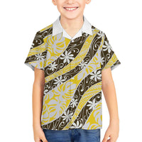 Rearea Tahiti Tiare Monstera Hawaiian Shirt Polynesian Pattern Curve Style LT01 - Polynesian Pride