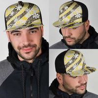 Rearea Tahiti Tiare Monstera Mesh Trucker Cap Polynesian Pattern Curve Style LT01 - Polynesian Pride