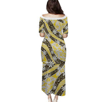 Rearea Tahiti Tiare Monstera Puletasi Polynesian Pattern Curve Style LT01 - Polynesian Pride