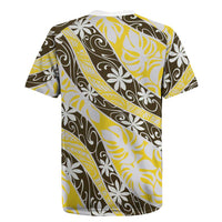 Rearea Tahiti Tiare Monstera Rugby Jersey Polynesian Pattern Curve Style LT01 - Polynesian Pride