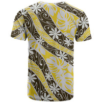 Rearea Tahiti Tiare Monstera T Shirt Polynesian Pattern Curve Style LT01 - Polynesian Pride