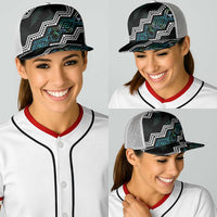 Taniko Aotearoa Mix Paua Shell Baseball Net Cap Niho Taniwha Turquoise Glitter LT01 - Polynesian Pride
