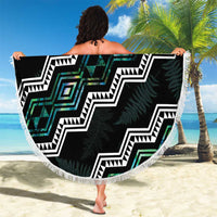Taniko Aotearoa Mix Paua Shell Beach Blanket Niho Taniwha Turquoise Glitter LT01 - Polynesian Pride