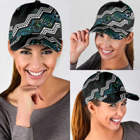 Taniko Aotearoa Mix Paua Shell Classic Cap Niho Taniwha Turquoise Glitter LT01 - Polynesian Pride
