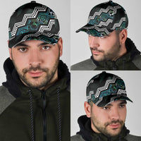 Taniko Aotearoa Mix Paua Shell Classic Cap Niho Taniwha Turquoise Glitter LT01 - Polynesian Pride