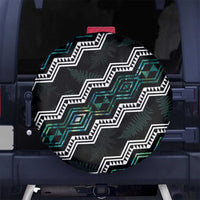 Taniko Aotearoa Mix Paua Shell Spare Tire Cover Niho Taniwha Turquoise Glitter LT01 - Polynesian Pride