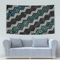 Personalised Taniko Aotearoa Mix Paua Shell Tapestry Niho Taniwha Turquoise Glitter