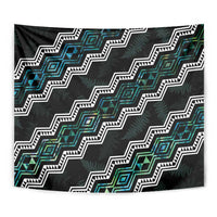 Personalised Taniko Aotearoa Mix Paua Shell Tapestry Niho Taniwha Turquoise Glitter