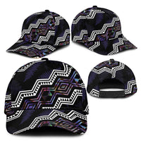 Taniko Aotearoa Mix Paua Shell Classic Cap Niho Taniwha Lilac Glitter LT01 - Polynesian Pride