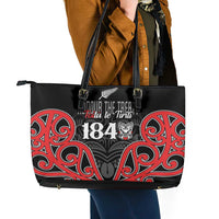 Toitu Te Tiriti 1840 Aotearoa Leather Tote Bag Stand Together Stand Stronger LT01 - Polynesian Pride
