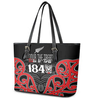 Toitu Te Tiriti 1840 Aotearoa Leather Tote Bag Stand Together Stand Stronger LT01 - Polynesian Pride