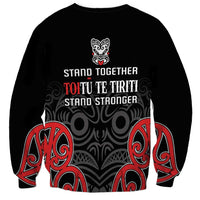 Toitu Te Tiriti 1840 Aotearoa Sweatshirt Stand Together Stand Stronger LT01 - Polynesian Pride