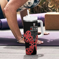 Toitu Te Tiriti 1840 Aotearoa Tumbler With Handle Stand Together Stand Stronger LT01 - Polynesian Pride