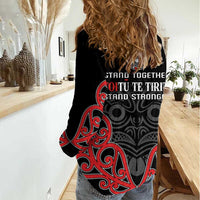 Toitu Te Tiriti 1840 Aotearoa Women Casual Shirt Stand Together Stand Stronger