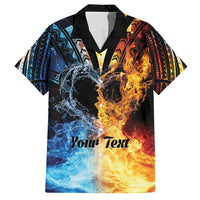 Personalised Polynesian Heart In Fire And Water Hawaiian Shirt Romantic Elements LT01 Colorful - Polynesian Pride