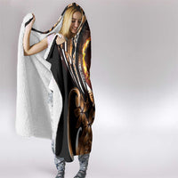 Personalised Polynesian Fiery Heart Hooded Blanket Passionate Love LT01 - Polynesian Pride