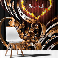 Personalised Polynesian Fiery Heart Window Curtain Passionate Love LT01 - Polynesian Pride
