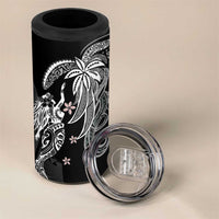 Polynesian Mermaid Plumeria Tribal Tattoo 4 in 1 Can Cooler Tumbler LT01 - Polynesian Pride