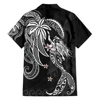 Polynesian Mermaid Plumeria Tribal Tattoo Family Matching Puletasi and Hawaiian Shirt