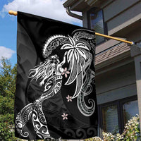 Polynesian Mermaid Plumeria Tribal Tattoo Garden Flag LT01 - Polynesian Pride