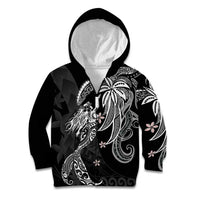 Polynesian Mermaid Plumeria Tribal Tattoo Kid Hoodie
