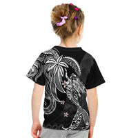 Polynesian Mermaid Plumeria Tribal Tattoo Kid T Shirt