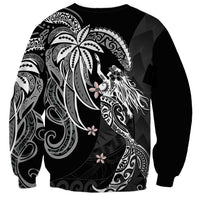 Polynesian Mermaid Plumeria Tribal Tattoo Sweatshirt LT01 - Polynesian Pride
