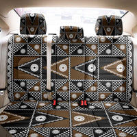 Fiji Brown Masi Pattern Back Car Seat Cover Fijian Tapa
