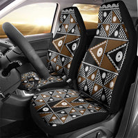 Fiji Brown Masi Pattern Car Seat Cover Fijian Tapa LT01 - Polynesian Pride