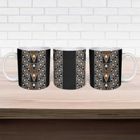 Fiji Brown Masi Pattern Ceramic Mug Fijian Tapa LT01 - Polynesian Pride