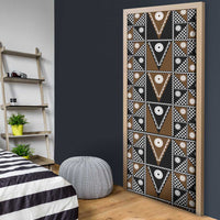 Fiji Brown Masi Pattern Door Cover Fijian Tapa LT01 - Polynesian Pride