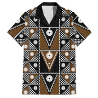 Fiji Brown Masi Pattern Hawaiian Shirt Fijian Tapa LT01 Brown - Polynesian Pride